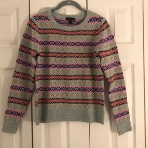JCREW FAIR ISLE WOOL SWEATER